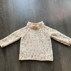 Rylee and Cru Wheat Pom Chenille Sweater